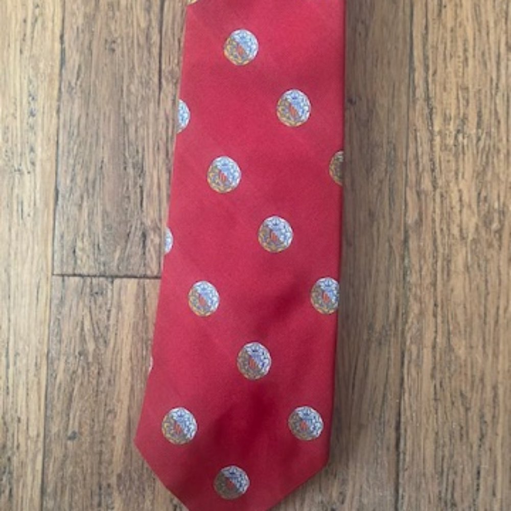 Vintage Saks Fifth Avenue Red Mens Tie